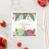 Elegant Waterverf Festive Decorations kerst Servet (Insitu)