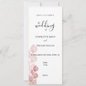 Elegant Waterverf, flamingos, goud en roze Kaart (Achterkant)