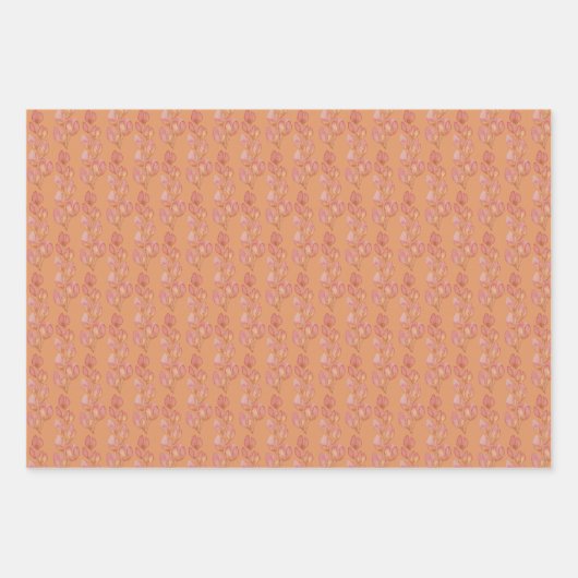 Elegant Waterverf flamingos, goud en roze wrappi Inpakpapier Vel (Voorkant 2)