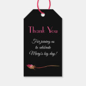 Elegant Waterverf Floral 50 & Fabulous Cadeaulabel (Achterkant)