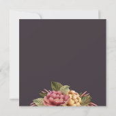 Elegant Waterverf Floral 50th Birthday Party Kaart (Achterkant)