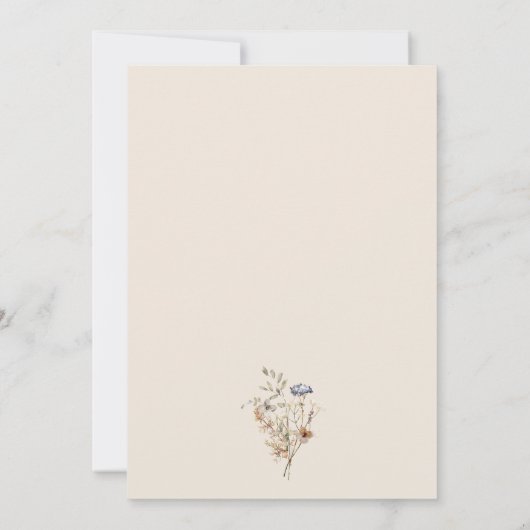 Elegant Waterverf Floral 80th Birthday Kaart (Achterkant)