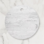 Elegant Waterverf Floral Baby shower Bedankjes Labels (Achterkant)