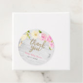 Elegant Waterverf Floral Baby shower Bedankjes Labels (In situ)
