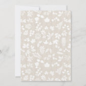 Elegant Waterverf Floral Baby shower Kaart (Achterkant)