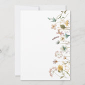 Elegant Waterverf Floral Baby shower Kaart (Achterkant)