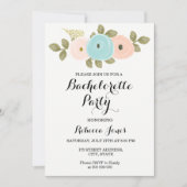Elegant Waterverf Floral Bachelorette Kaart (Voorkant)