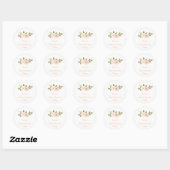 Elegant Waterverf Floral Bachelorette Sticker (Vel)