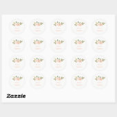 Elegant Waterverf Floral Baptism Sticker (Vel)