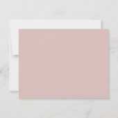 Elegant Waterverf Floral Blush Pink Monogram Notitiekaartje (Achterkant)