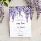 Elegant Waterverf Floral Botanical Wedding Kaart