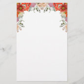 Elegant Waterverf Floral botanisch Briefpapier (Voorkant)