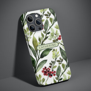 Elegant Waterverf Floral botanische benaming Case-Mate iPhone 14 Hoesje