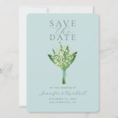 Elegant Waterverf Floral Bouquet Wedding Save The Date (Voorkant)