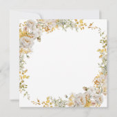 Elegant Waterverf Floral Bridal Shower Kaart (Achterkant)