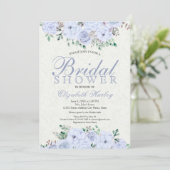 Elegant Waterverf Floral Bridal Shower Kaart (Staand voorkant)