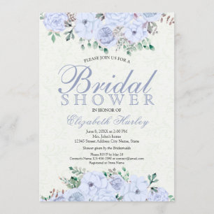 Elegant Waterverf Floral Bridal Shower Kaart
