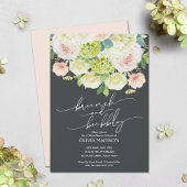 Elegant Waterverf Floral Bridal Shower Kaart