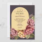 Elegant Waterverf Floral Bridal Shower Kaart (Voorkant)