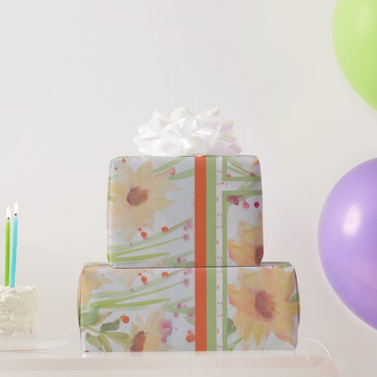 Elegant Waterverf Floral Cadeaupapier (Feestgeschenken)