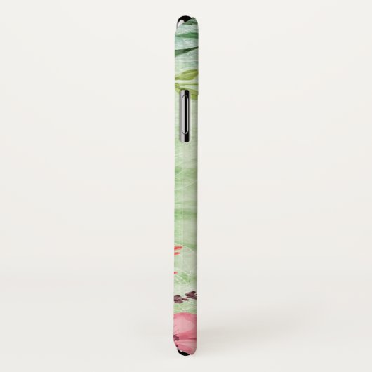 Elegant Waterverf Floral Dragonfly Art Case-Mate iPhone Case (Achterkant / rechts)