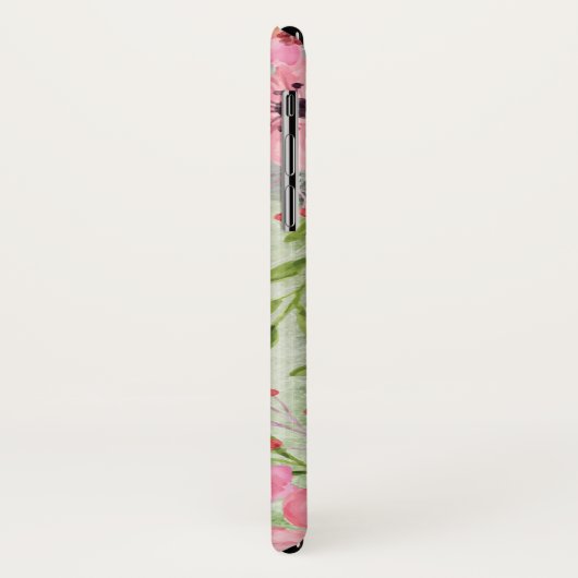 Elegant Waterverf Floral Dragonfly Art Case-Mate iPhone Case (Achterkant/links)