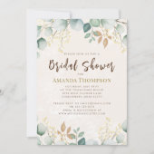 Elegant Waterverf Floral Eucalyptus Green Foliage Kaart (Voorkant)