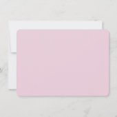 Elegant Waterverf Floral-gepersonaliseerde Fuchsia Notitiekaartje (Achterkant)