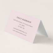 Elegant Waterverf Floral Greenery Visitekaartje (Achterkant)