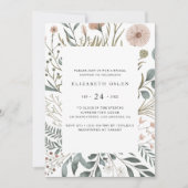 Elegant Waterverf Floral Greenery Vrijgezellenfees Kaart (Voorkant)