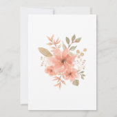 Elegant Waterverf Floral Greenery Vrijgezellenfees Kaart (Achterkant)