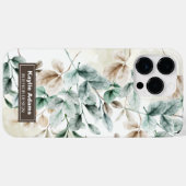 Elegant waterverf floral Hoesje-Mate iPhone case (Achterkant (horizontaal))