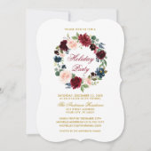 Elegant Waterverf Floral Holiday Party Bracket R Kaart (Voorkant)