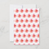 Elegant Waterverf Floral kerstfeestdag Kaart (Achterkant)