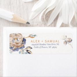 Elegant Waterverf Floral Label