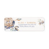 Elegant Waterverf Floral Label (Voorkant)