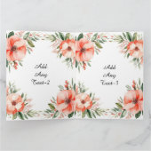 Elegant Waterverf Floral Lijst Kaart (Binnen)