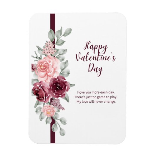 Elegant Waterverf Floral Magneet (Verticaal)