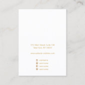 Elegant Waterverf Floral Magnolia Earning Display Visitekaartje (Achterkant)