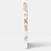 Elegant Waterverf Floral Monogram iPhone Hoesje (Linkerkant)