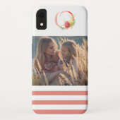 Elegant Waterverf Floral Monogram "O" Foto Case-Mate iPhone Case (Achterkant)