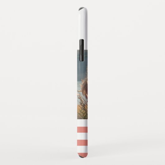 Elegant Waterverf Floral Monogram "O" Foto Case-Mate iPhone Case (Achterkant/rechts)