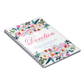 Elegant Waterverf Floral Named Devotion Journal Notitieboek (Rechterzijde)