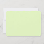 Elegant Waterverf Floral Personalized Lime Green Notitiekaartje (Achterkant)