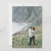 Elegant Waterverf Floral Photo Wedding Save The Date (Achterkant)