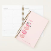 Elegant Waterverf Floral Pink French Macaron Planner (Display)