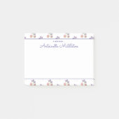 Elegant Waterverf Floral Pink Lavendar Aangepast Post-it® Notes (Voorkant)