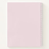 Elegant Waterverf Floral Pink Wedding Guest Book Notitieboek (Achterkant)