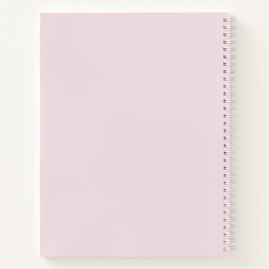 Elegant Waterverf Floral Pink Wedding Guest Book Notitieboek (Achterkant)