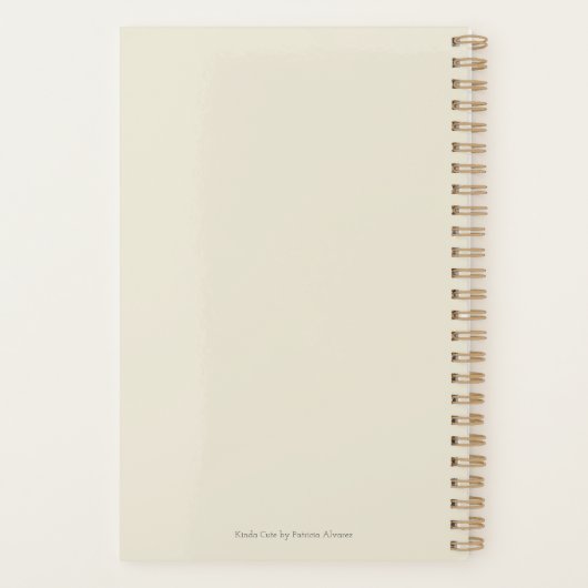 Elegant Waterverf Floral Planner (Achterkant)